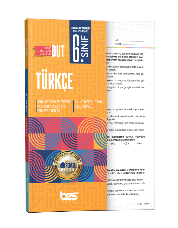 BES DUT 06.SINIF UYGULAMA TESTİ TÜRKÇE - 2025-26